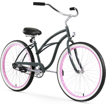 26"Single Speed Carbon Frame Women City Bike